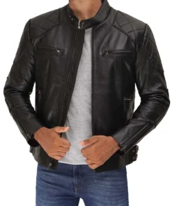 cafe-racer-black-leather-jacket-for-men-premium-stylish-multi-pockets