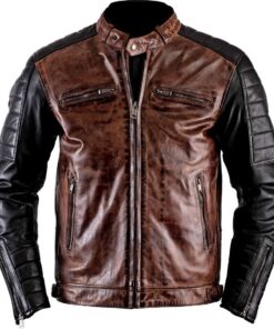 Men’s Antique Cafe Racer Motorcycle Retro
