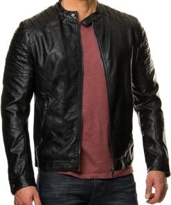 biker-mens-real-leather-black-bomber-jacket