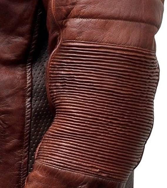 Café Racer Vintage Brown Men’s Real Leather Jacket || Distressed Waxed Jacket - Image 6