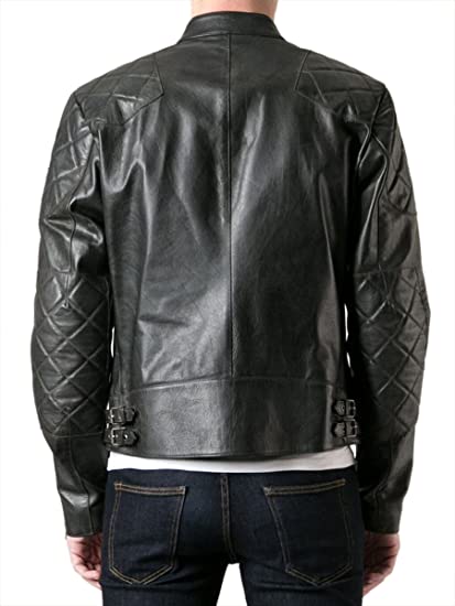 Mens David Beckham Black Real Leather Jacket. - Image 5