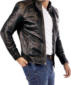 Muzqey Lambskin Leather Jacket – Men’s