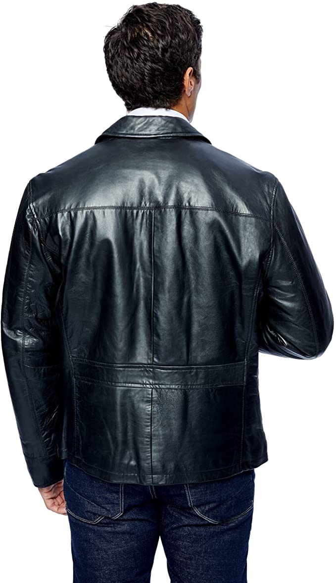 Muzqey Men's New Zealand Lambskin Leather Classic Open Bottom Jacket - Image 2