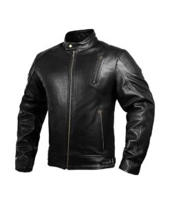 Mens Leather Motorcycle Jackets Black Moto