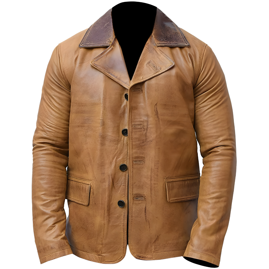 Red Dead Redemption II - Arthur Morgan Tan Brown Real Leather Jacket - RDR2