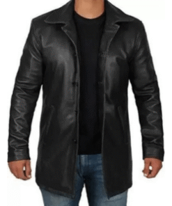 Black Leather Jacket – Natural Distressed