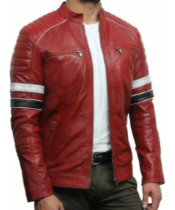 Red Striped Cafe Racer Red Real