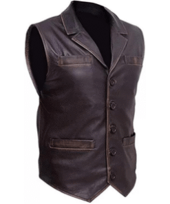 Hell on Wheels Cullen Bohannan Real Leather Motorcycle Biker Vest