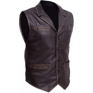 Hell on Wheels Cullen Bohannan Real Leather Motorcycle Biker Vest