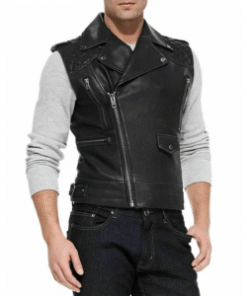 Men’s Slim Fit Quilted Brando Style