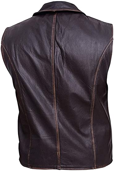 Hell on Wheels Cullen Bohannan Real Leather Motorcycle Biker Vest - Image 2