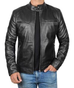 Genuine Black Leather Jacket Men –
