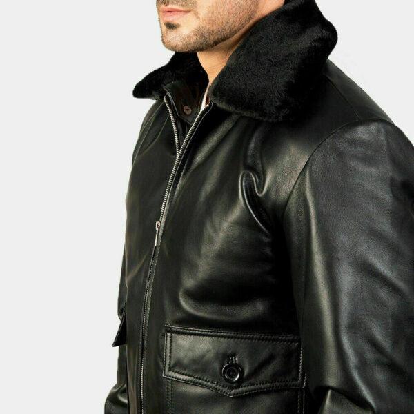 G-1 Aviator Black Jacket - Image 4