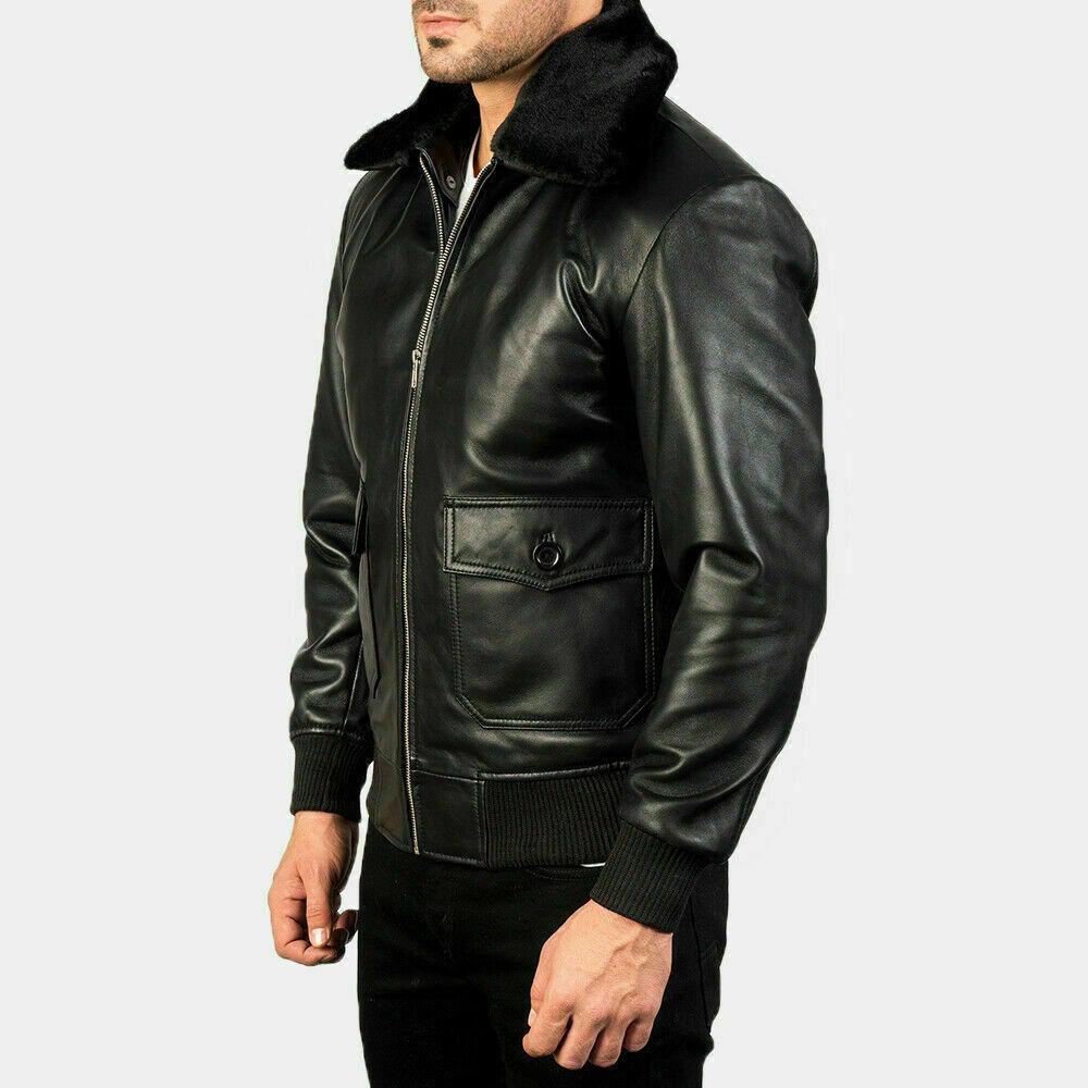 G-1 Aviator Black Jacket - Image 5