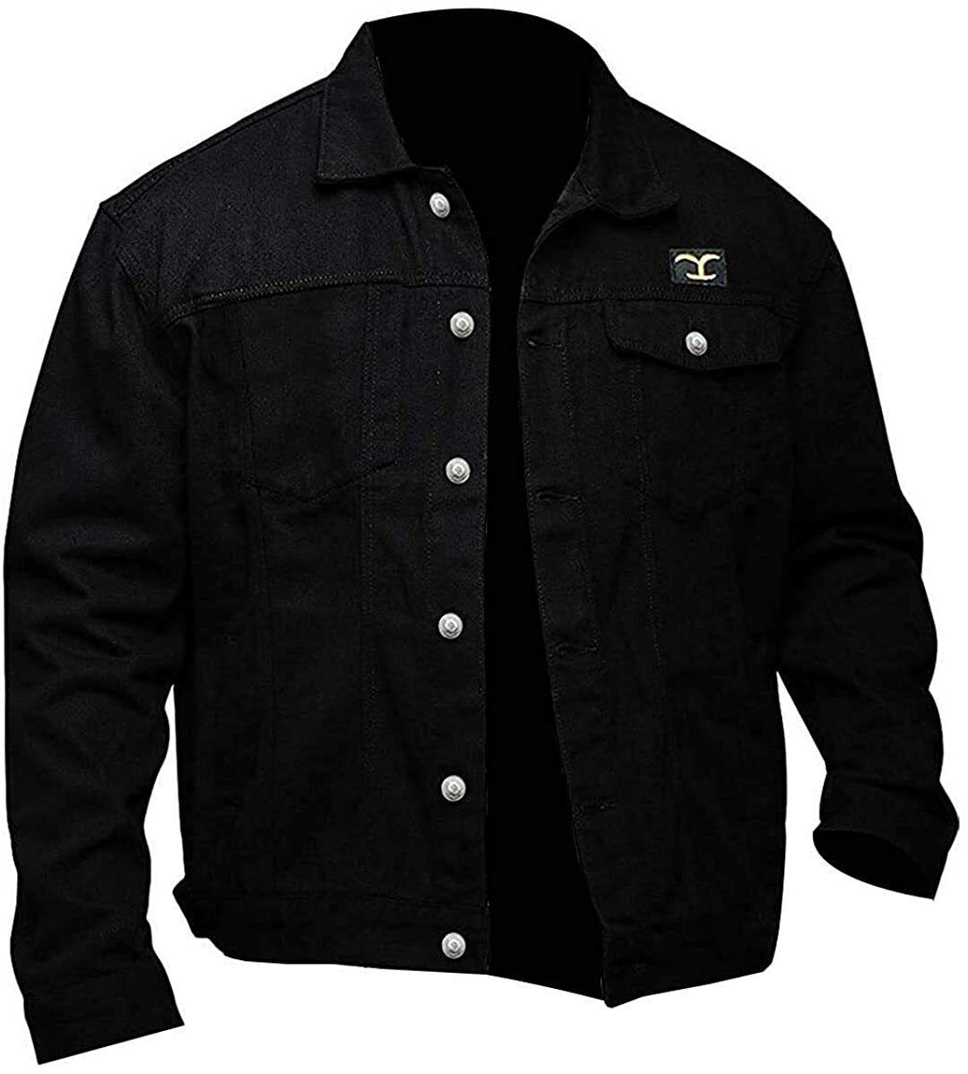 Men's Cole Hauser TV Series Stylish Cowboy Black Jacket