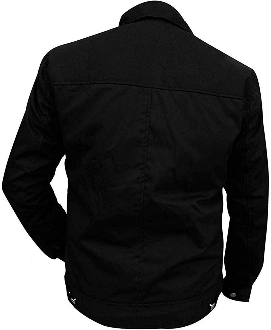Men's Cole Hauser TV Series Stylish Cowboy Black Jacket - Image 3
