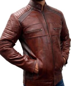 Café Racer Vintage Brown Men’s Real